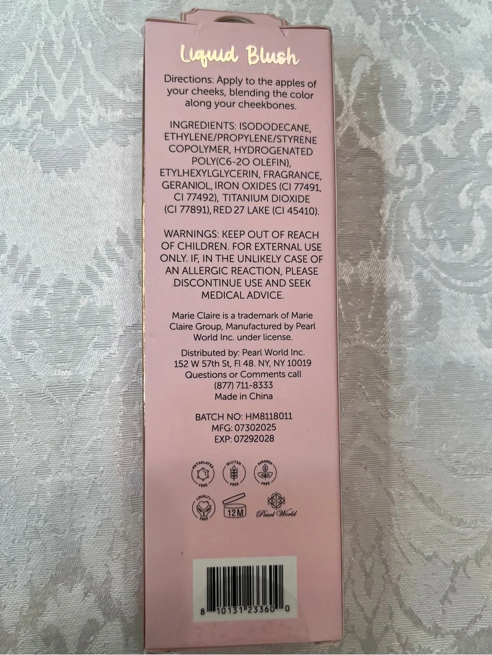 Marie Claire Liquid Blush - Dusty Pink